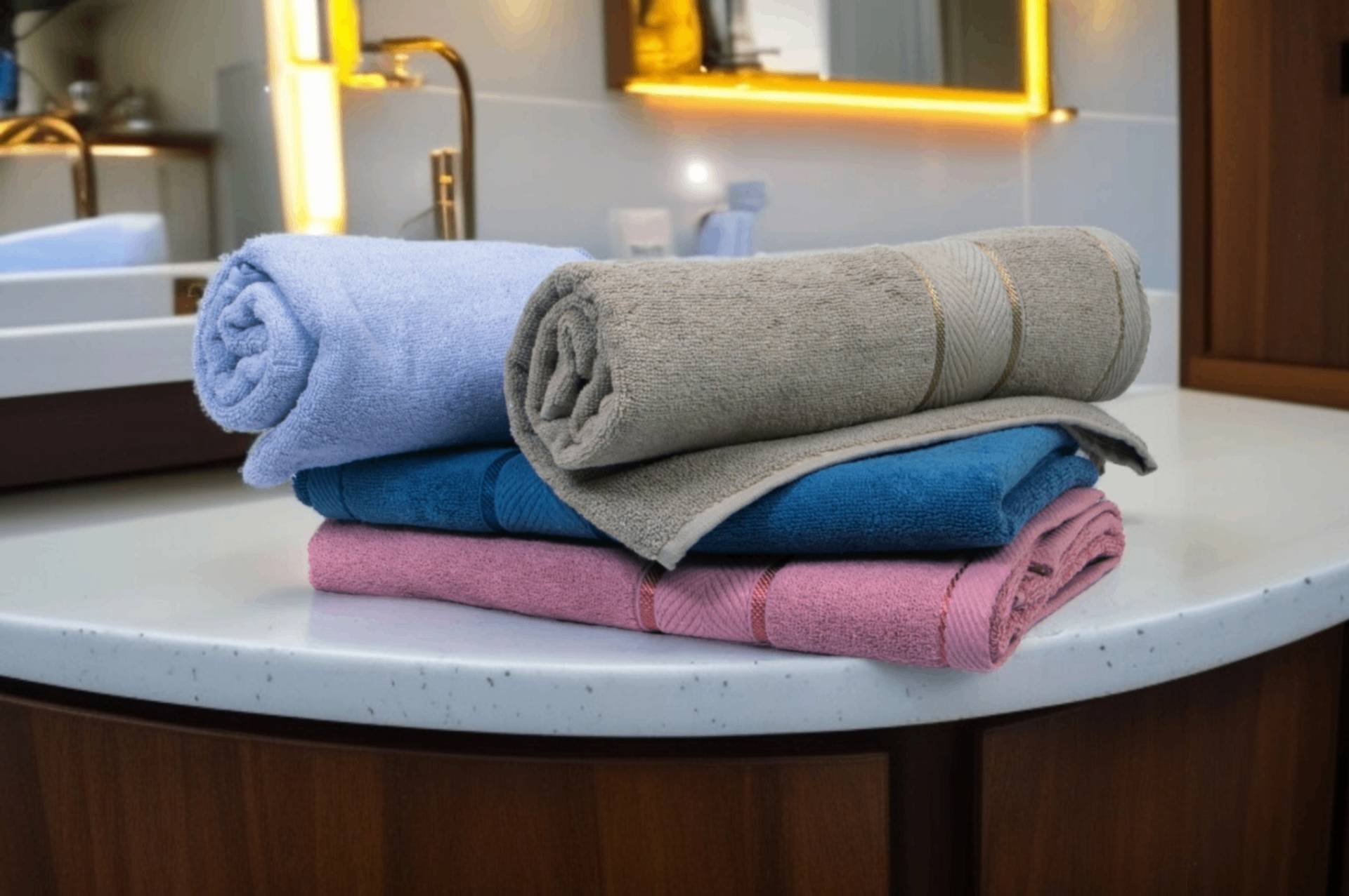 Ultra Soft Peach Bamboo Bath Towel – Kaibee (photo 2 of 4) – KaiBee