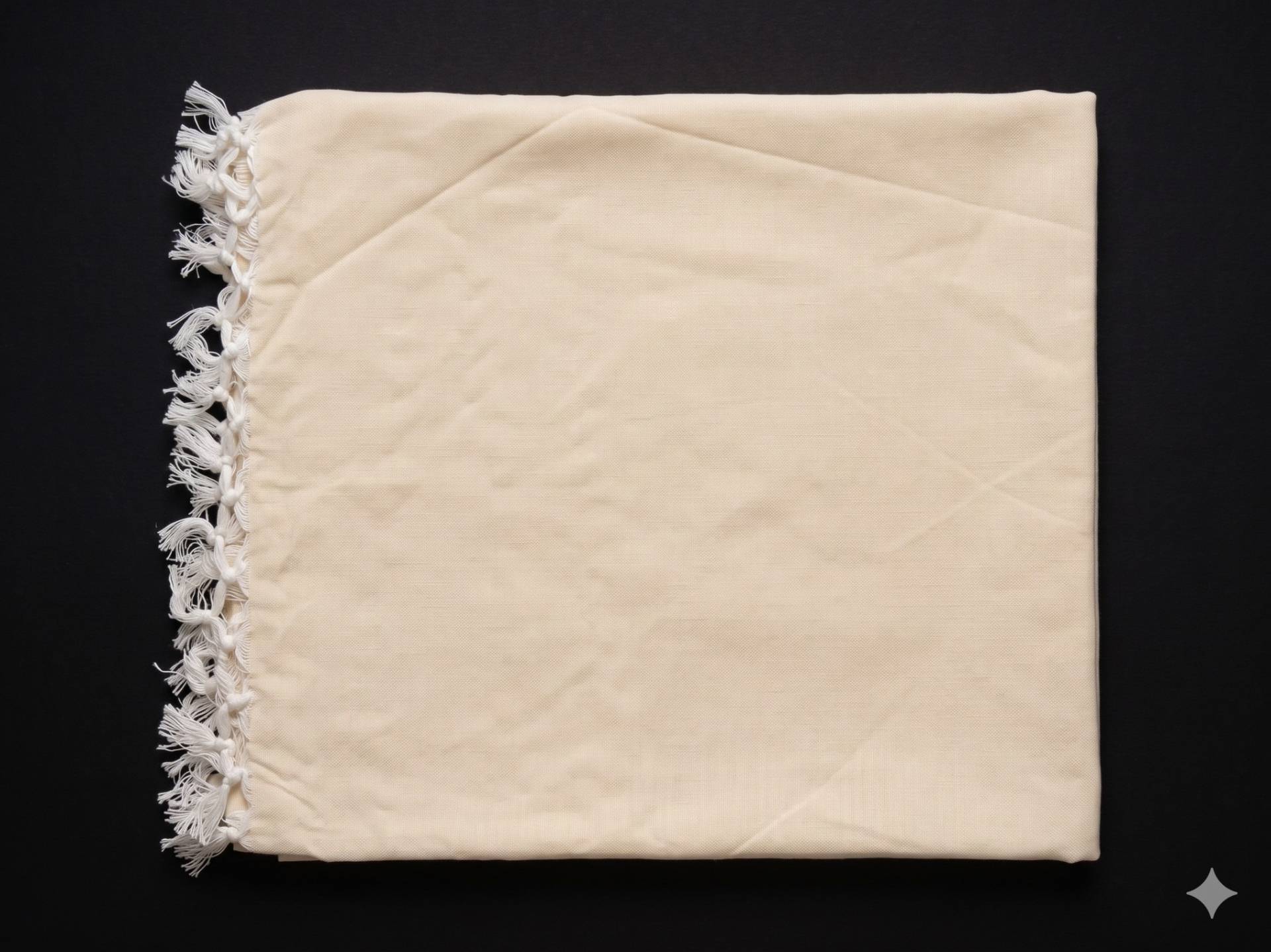 Premium Cotton Shawl Cream Color – Cream Kaibee (photo 3 of 3) – KaiBee