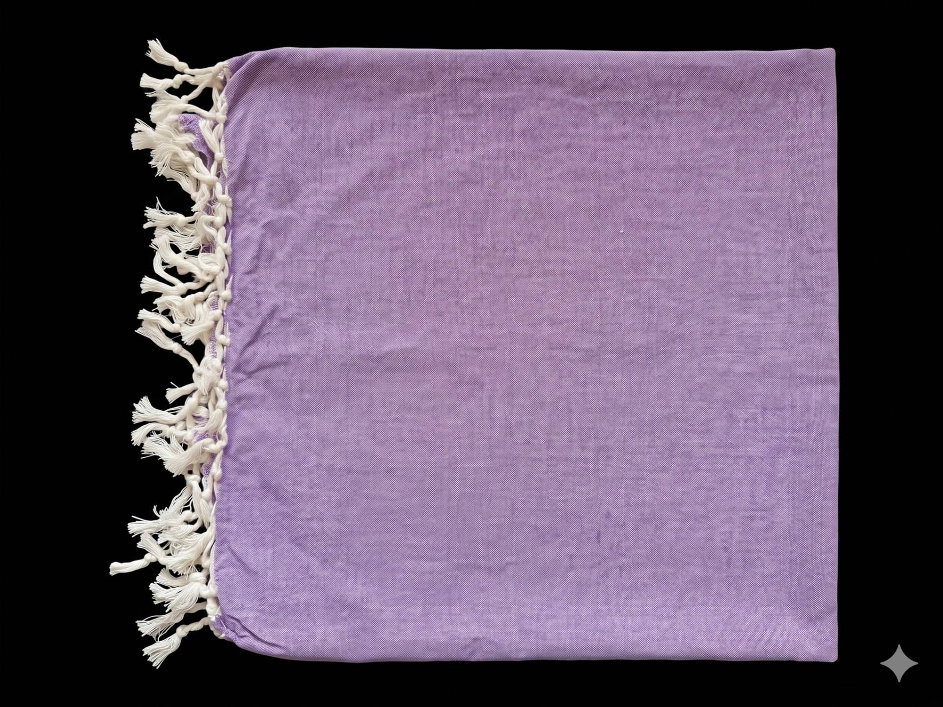 Premium Cotton Shawl Lavender Color – Lavender Kaibee (photo 3 of 3) – KaiBee