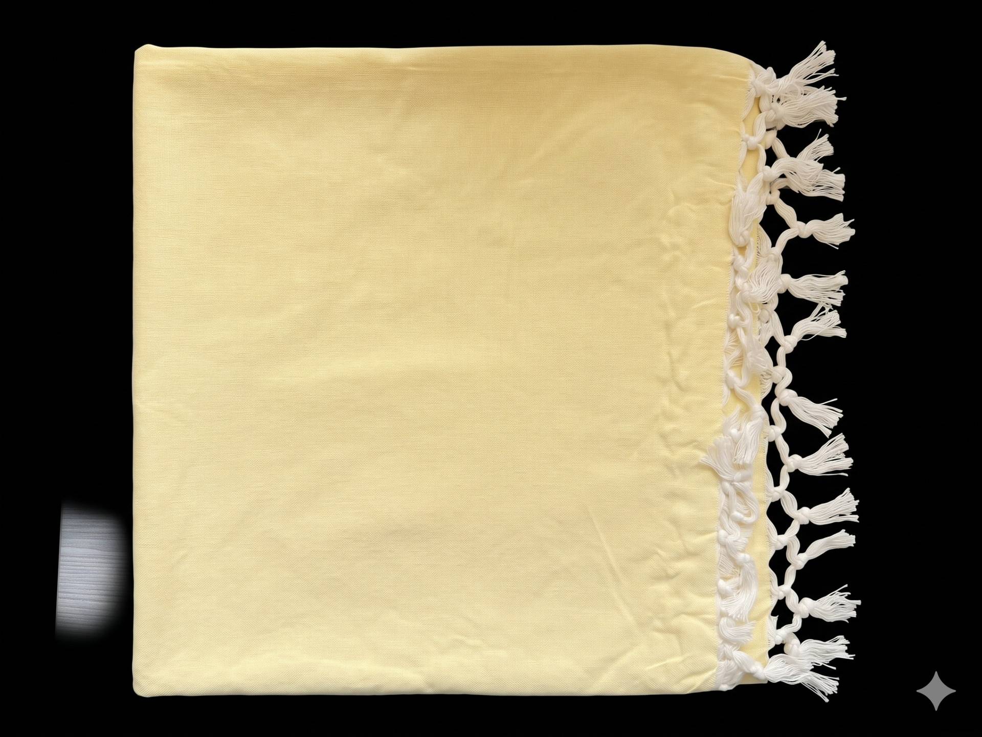 Premium Cotton Shawl Yellow Color – Yellow Kaibee (photo 3 of 3) – KaiBee