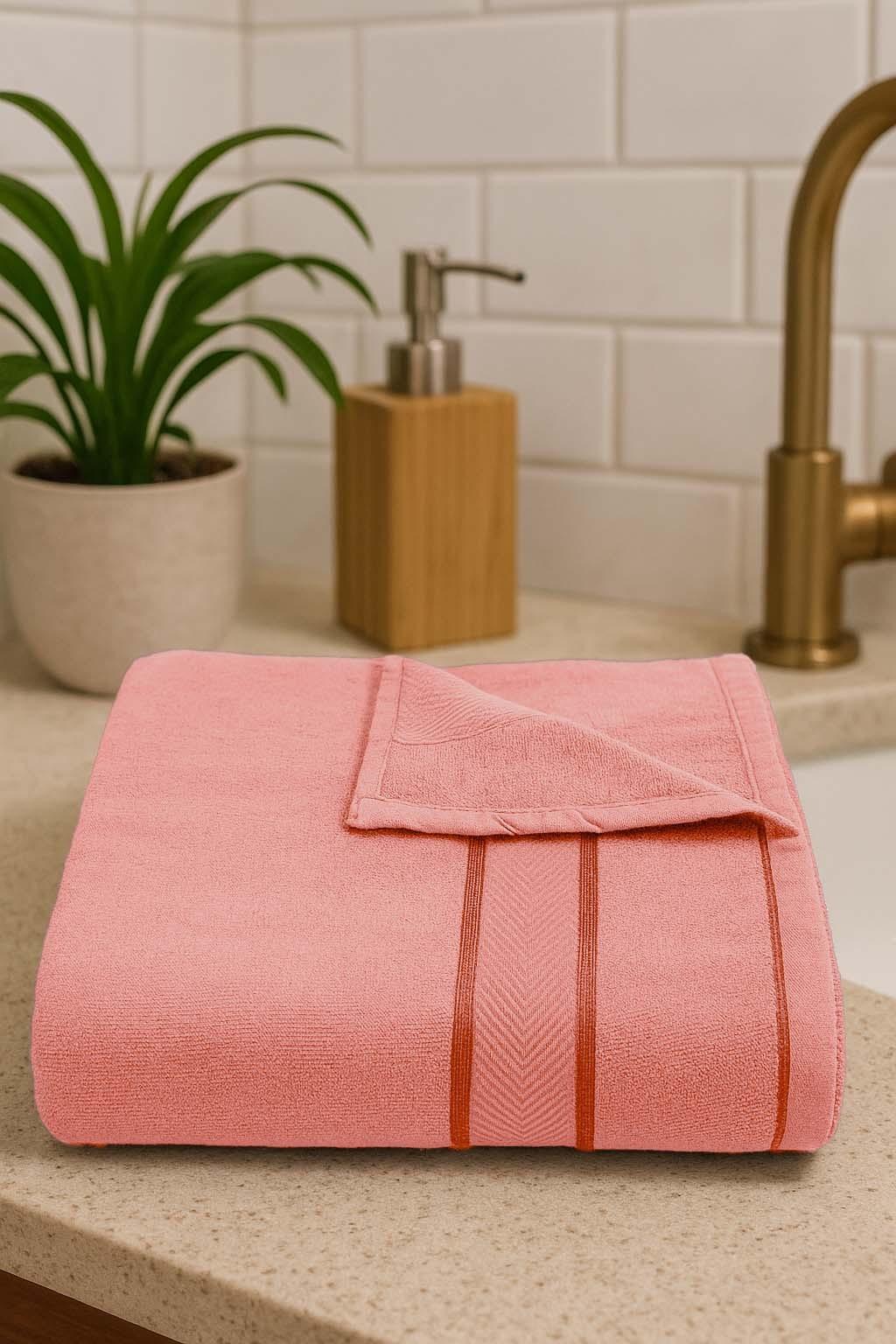 Ultra Soft Peach Bamboo Bath Towel