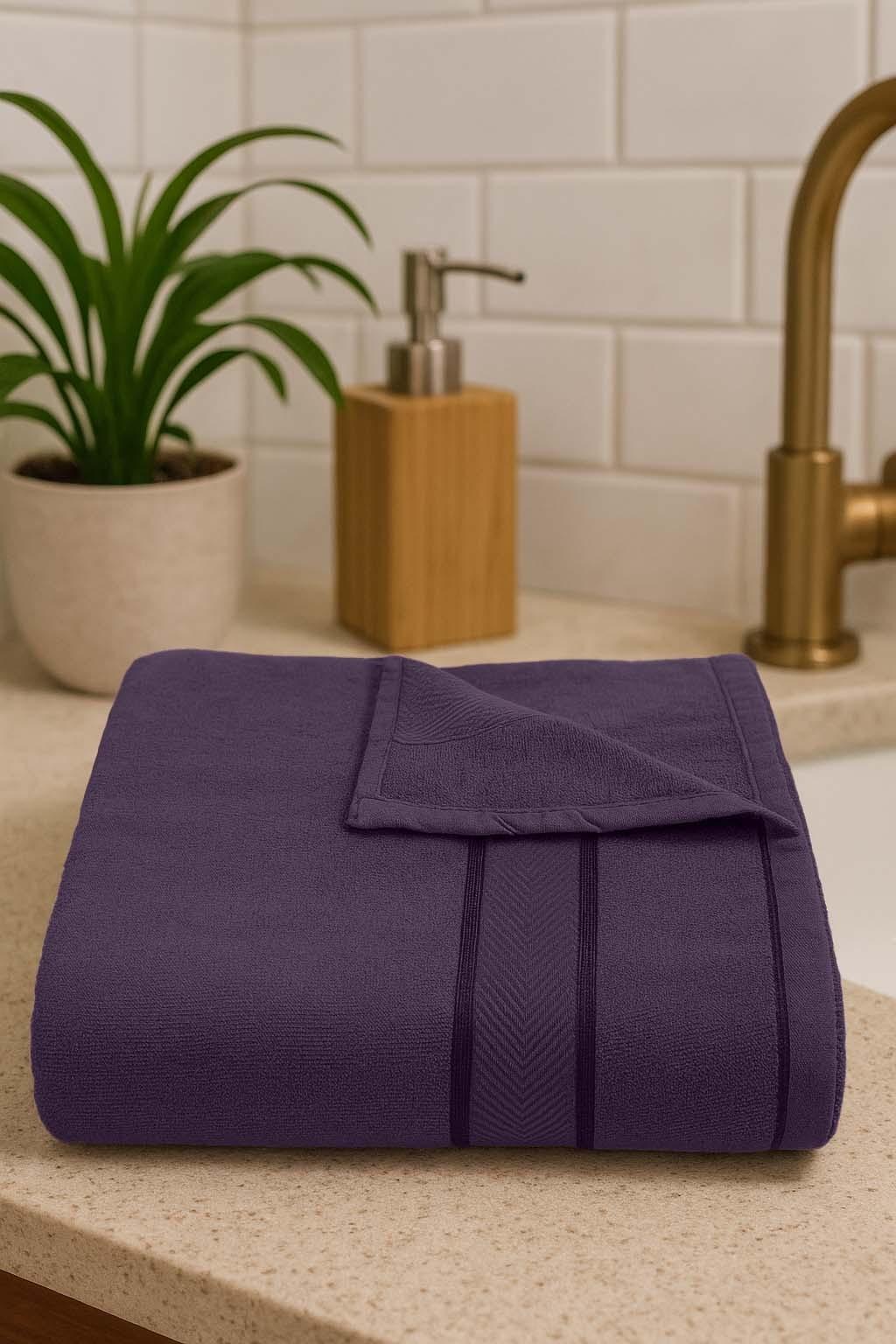 Ultra Soft Violet Bamboo Bath Towel