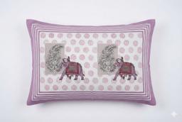 Ivory Elephant Motif Ethnic Cotton Bedsheet Set – Ivory Kaibee (photo 3 of 4) – KaiBee