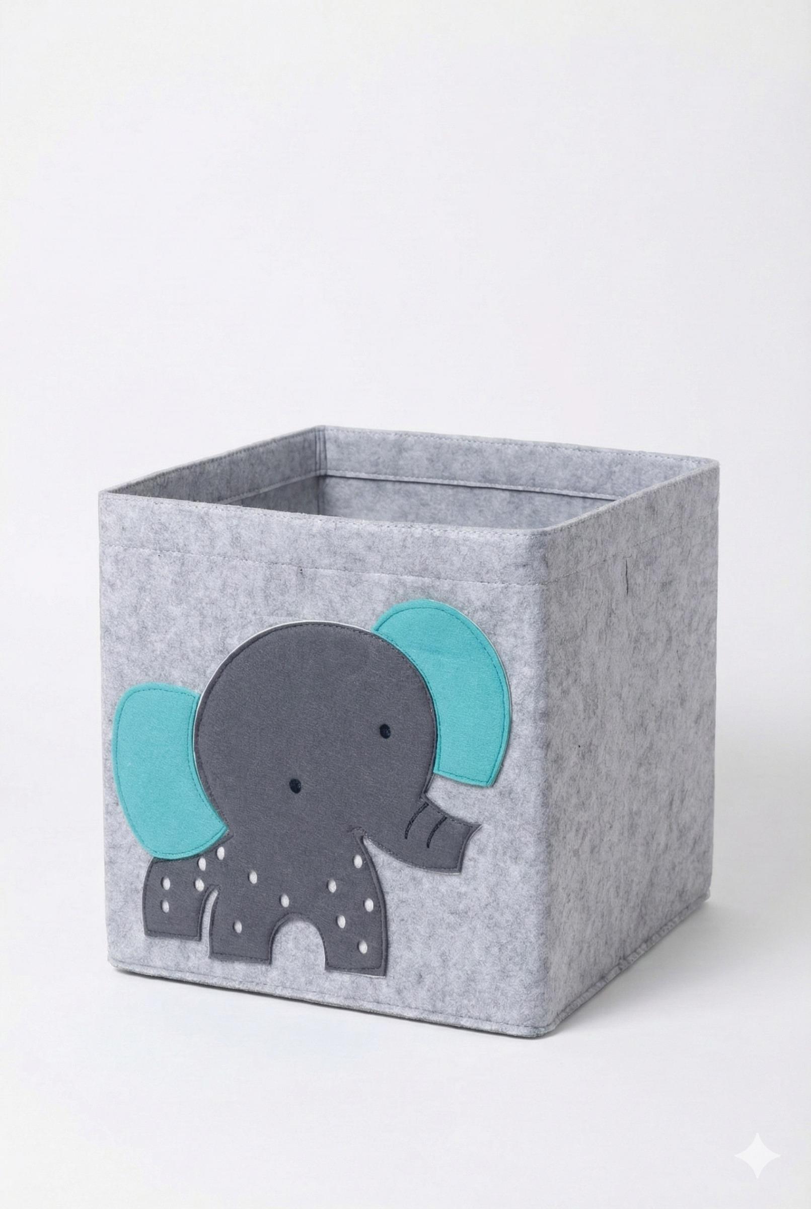 Elephant Print Fabric Laundry Storage Organizer