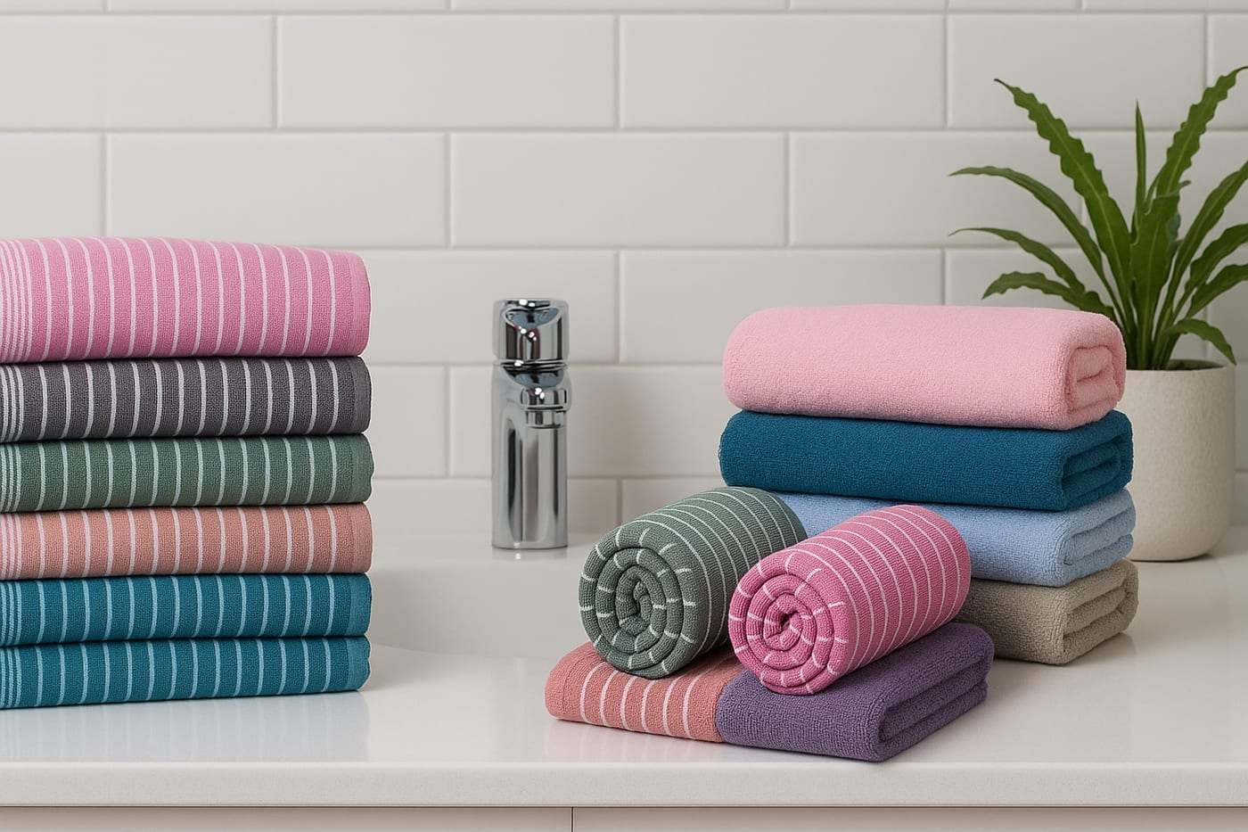 Cotton & Bamboo Bath Towels
