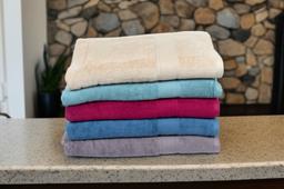 Water Blue Cotton Bath Towel – Kaibee (photo 3 of 4) – KaiBee