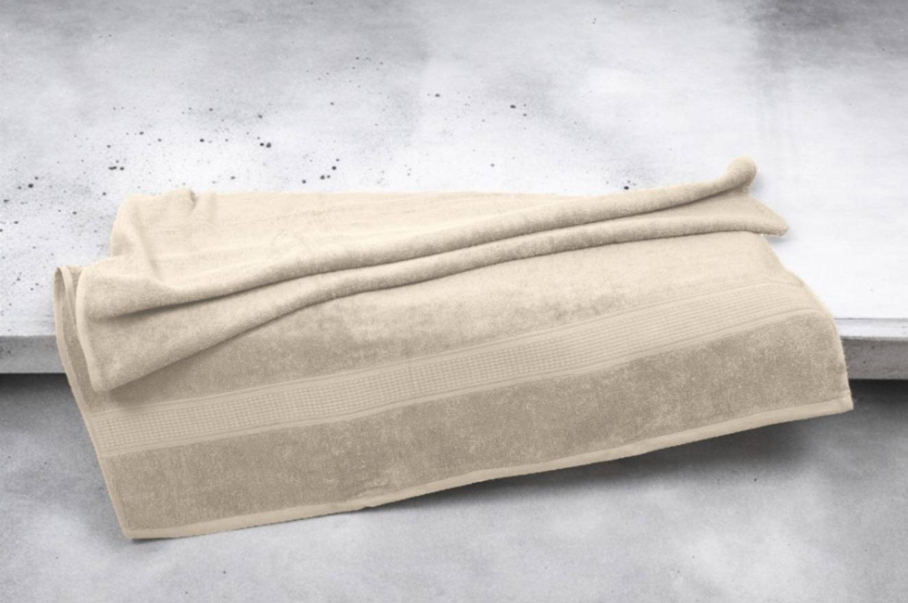Cream Cotton Bath Towel – Kaibee (photo 2 of 4) – KaiBee
