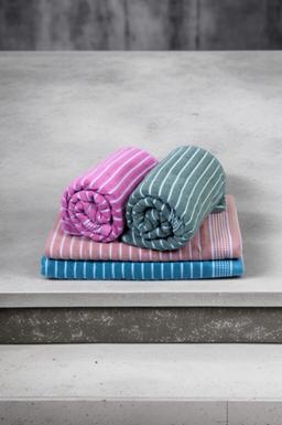 Striped Skin Cotton Bath Towel – Kaibee (photo 4 of 4) – KaiBee