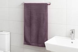 Striped Brown Cotton Bath Towel – Kaibee (photo 1 of 4) – KaiBee