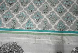 Bedsheet with Tree Silhouette & Floral Print – gray Kaibee (photo 2 of 3) – KaiBee