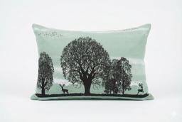 Bedsheet with Tree Silhouette & Floral Print – light green Kaibee (photo 3 of 3) – KaiBee