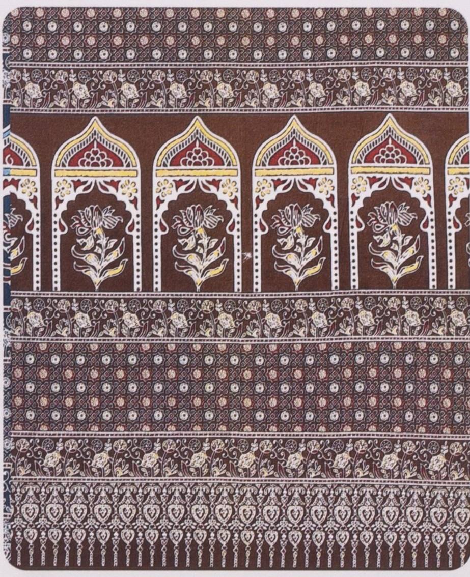 Brown Floral Arch Print King Size Cotton Bedsheet – Brown Kaibee (photo 2 of 2) – KaiBee