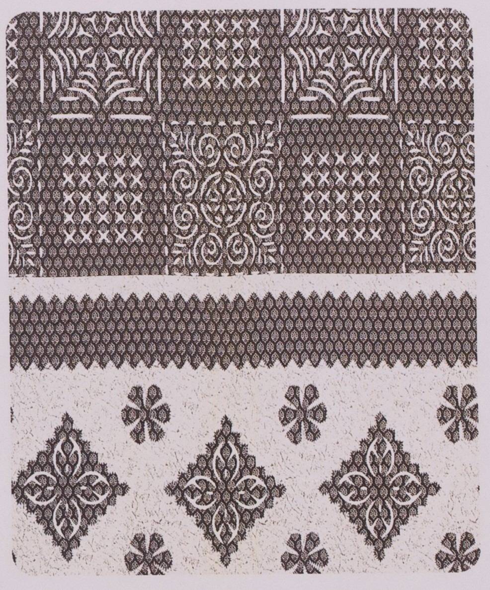 Beige & Brown Geometric Floral Print Cotton King Size Bedsheet – Brown Kaibee (photo 2 of 2) – KaiBee