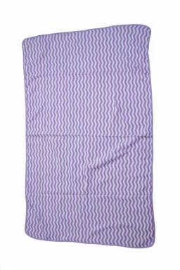 Soft Purple Zigzag Pattern Baby Bath Towel – Purple Kaibee (photo 3 of 3) – KaiBee