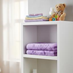 Purple Cartoon Print Soft Baby Bath Towel – Purple Kaibee (photo 2 of 3) – KaiBee