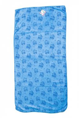 Soft Blue Cartoon Owl Print Baby Bath Towel – Blue Kaibee (photo 3 of 3) – KaiBee