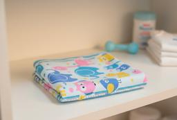 Blue Animal Safari Cartoon Print Baby Bath Towel – Blue Kaibee (photo 2 of 3) – KaiBee
