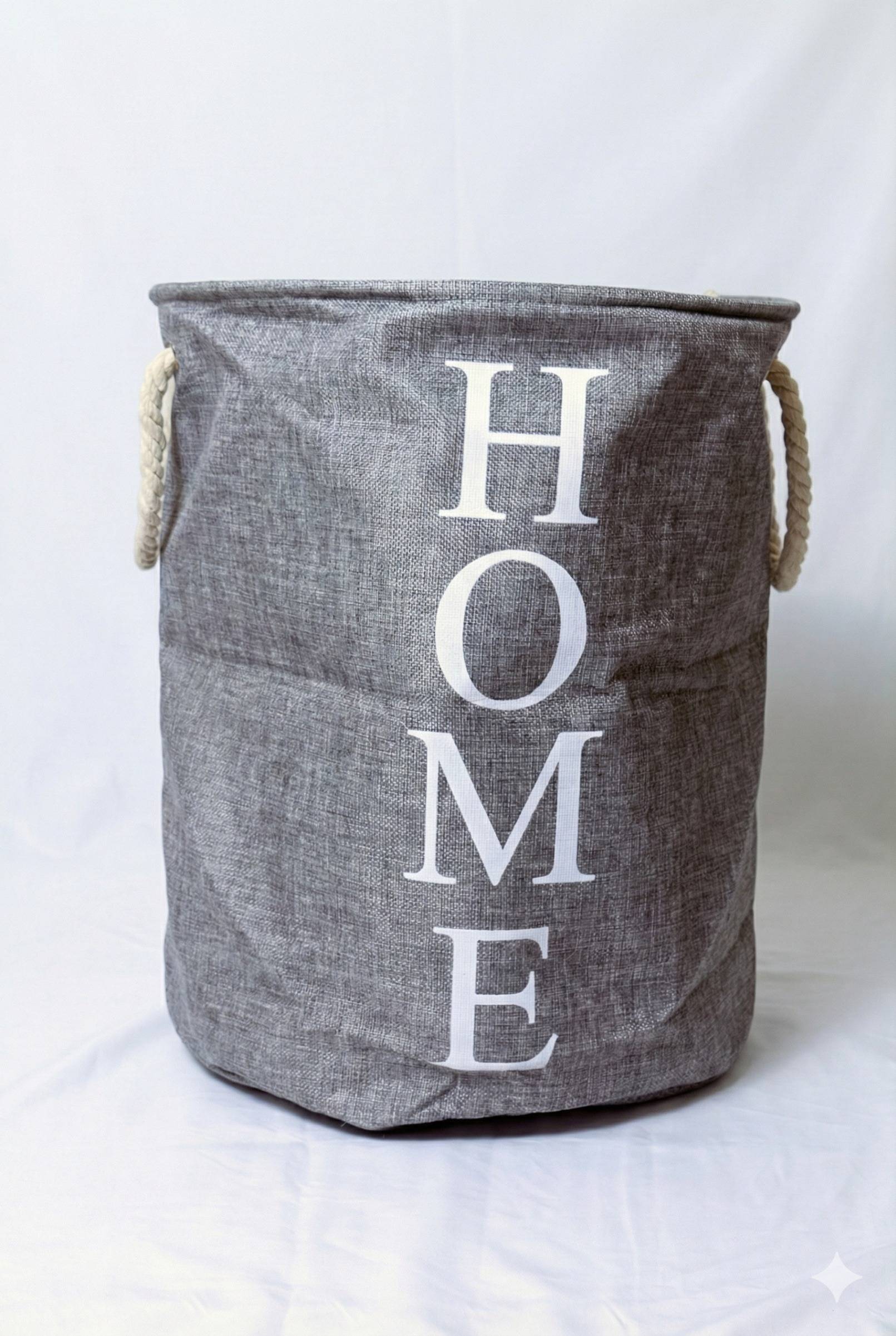 Laundry Bag with Rope Handles – Gray Kaibee (photo 1 of 3) – KaiBee