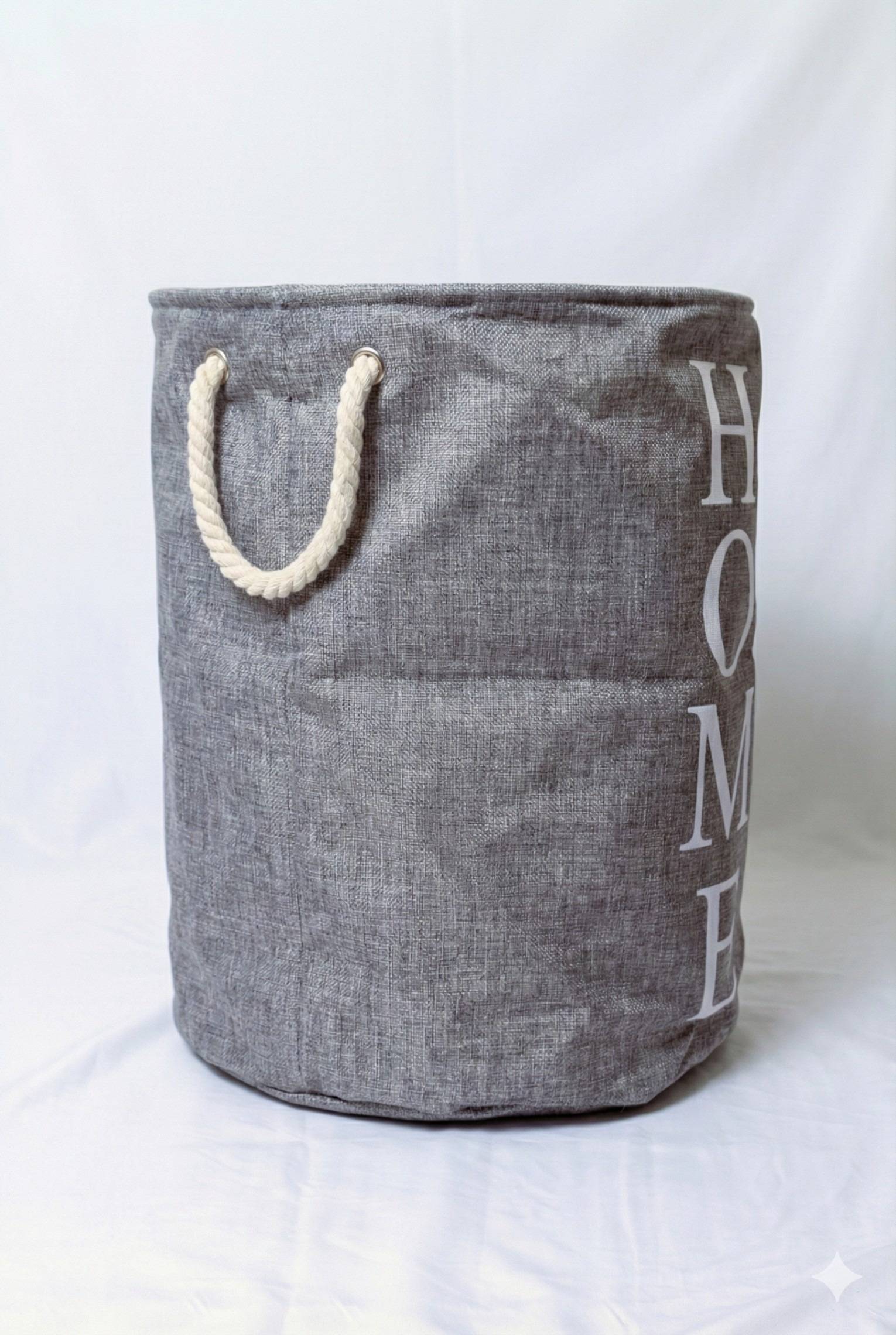 Laundry Bag with Rope Handles – Gray Kaibee (photo 2 of 3) – KaiBee