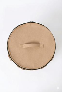 Lion Face Fabric Laundry Bag with Zip Closure – beige Kaibee (photo 3 of 3) – KaiBee