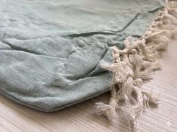 Premium Cotton Shawl Blue Color – Water Blue Kaibee (photo 2 of 3) – KaiBee