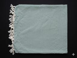 Premium Cotton Shawl Blue Color – Water Blue Kaibee (photo 3 of 3) – KaiBee